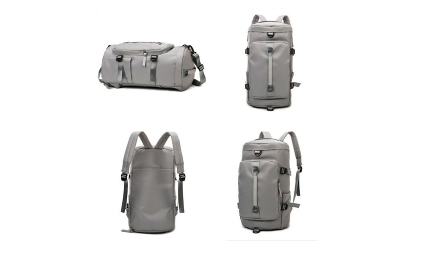 Image 10: 29-Inch Double Strap Large Capacity Gym Travel Bag 