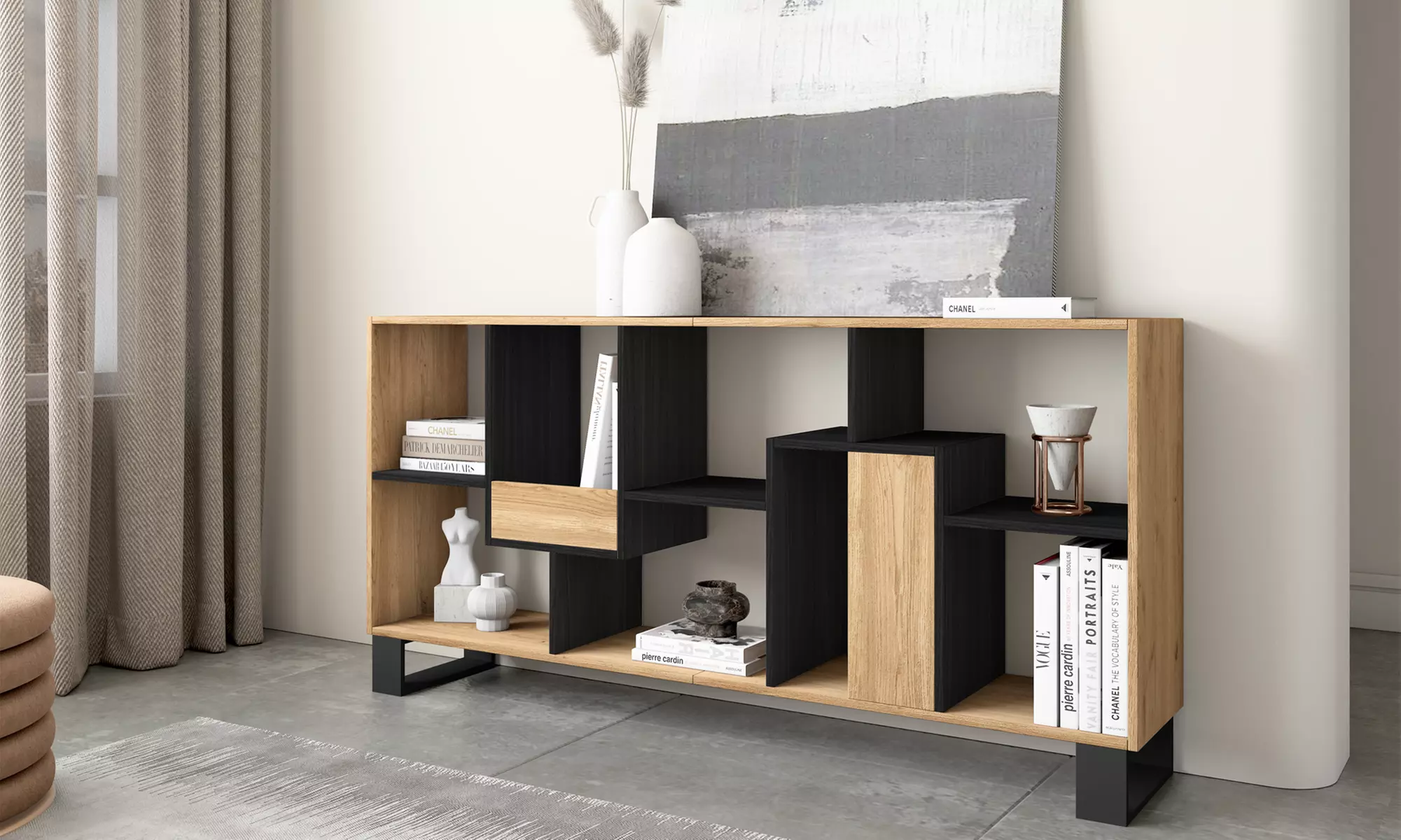 Estantería librería multiposición de diseño