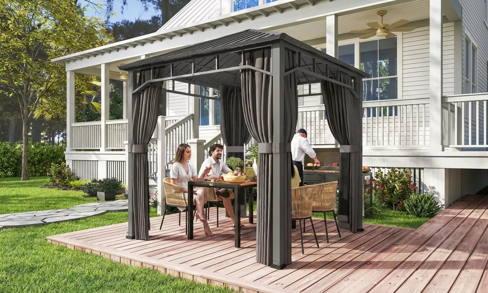 Outsunny 2.5 x 2.5 m Hardtop Gazebo