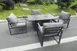 Aluminum Firepit Dining Set - Image 2