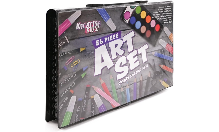Image 4: Kreative Kids 86-Piece Art and Craft Set