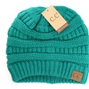Image 35: Cheveux Corp. Women's Solid Classic CC Beanie