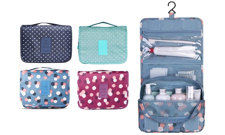 Image 4: Multifunction Cosmetic Bag Portable Makeup Pouch Waterproof Toiletry Bag