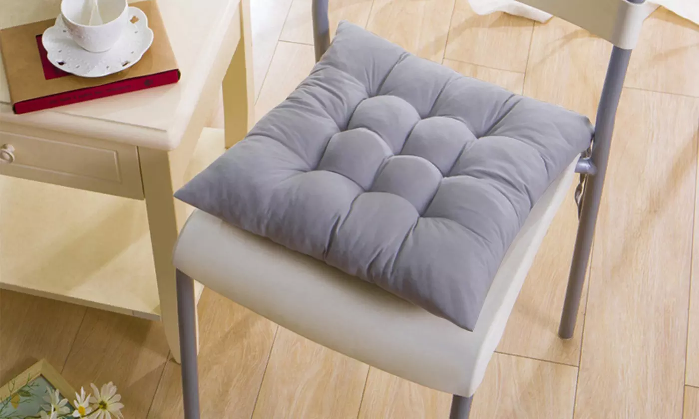 N'POLAR Chair Cushions Soft Non-Slip Pads for Indoor & Outdoor Chairs (4-Pack)
