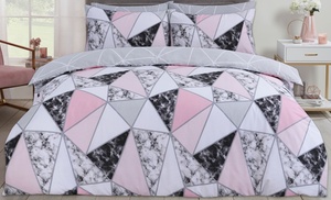 Marble Geo Reversible Duvet Set