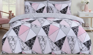 Marble Geo Reversible Duvet Set