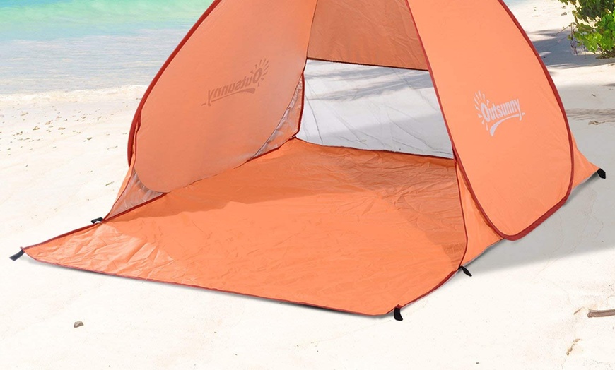 Image 12: Outsunny 2-3-Person Pop-up Beach Tent