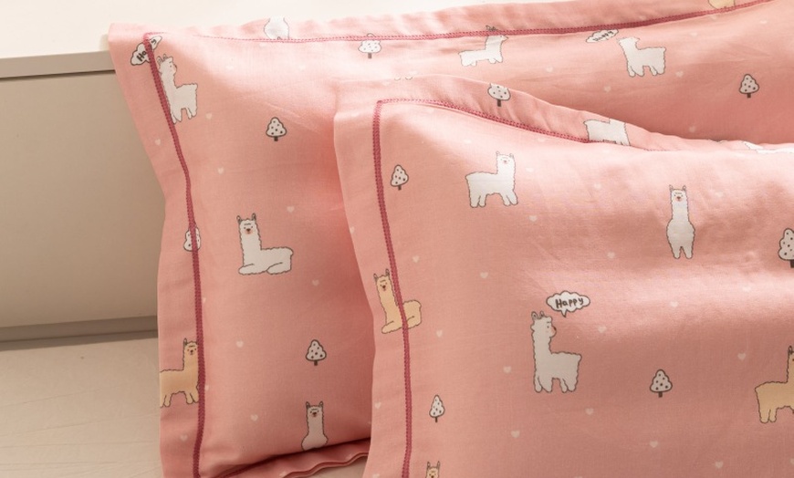 Image 55: Breathable Pure Cotton Kids Pillowcase Pair