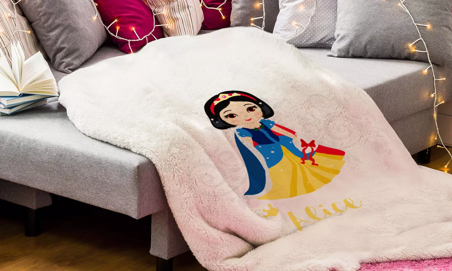 One or Two Personalised Princess Blankets in Choice of Sizes (Up to 50% Off) - Primary Image