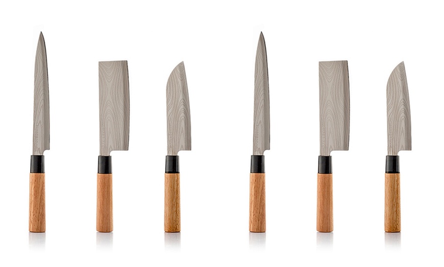 Image 9: One or Two Japanese Knife Sets with Carrying Case