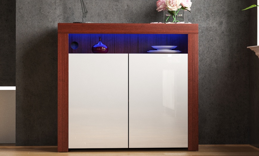 Image 21: Vida Designs Nova Two- or Three-Door LED Sideboard