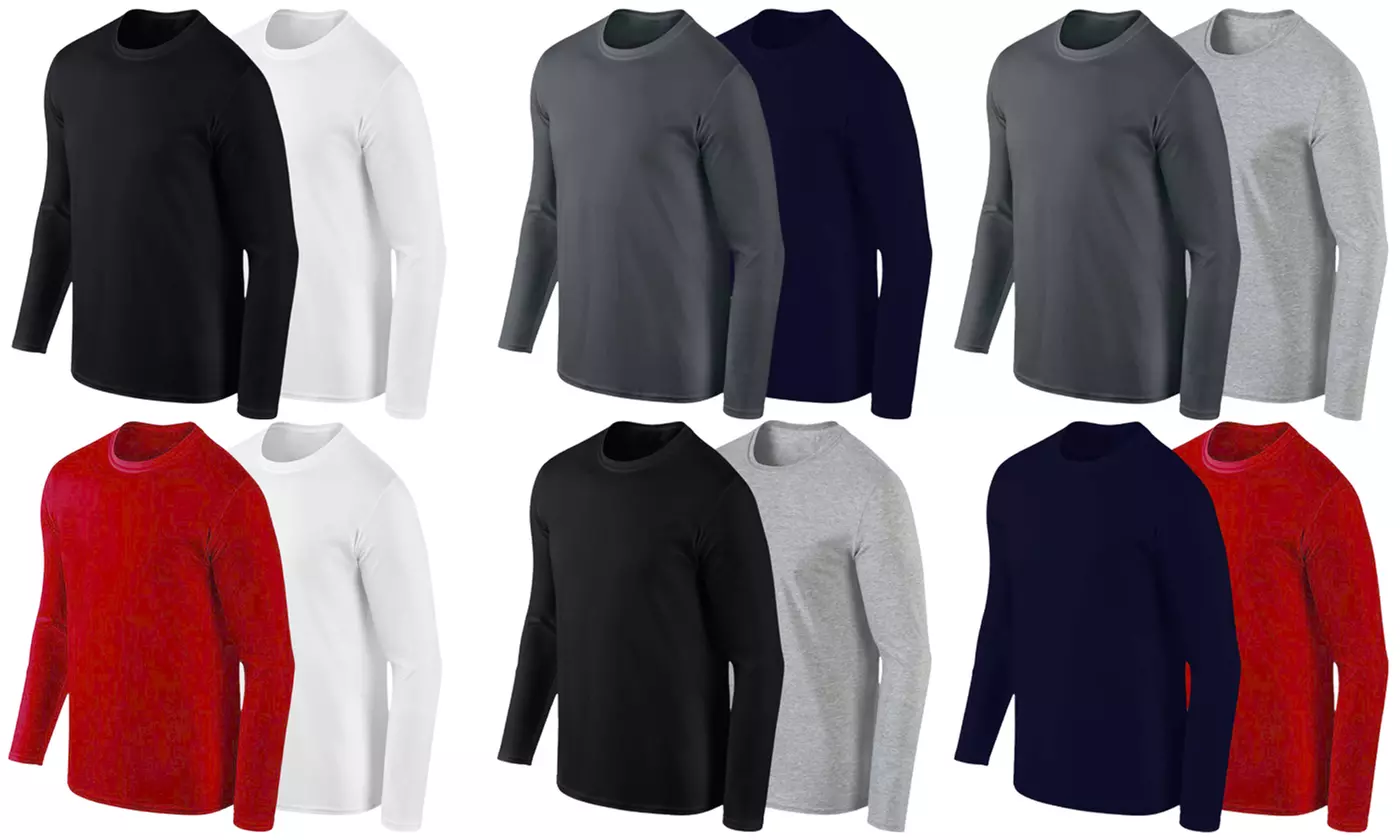 Pack de 2 T-Shirts manches longues pour Homme - Primary Image