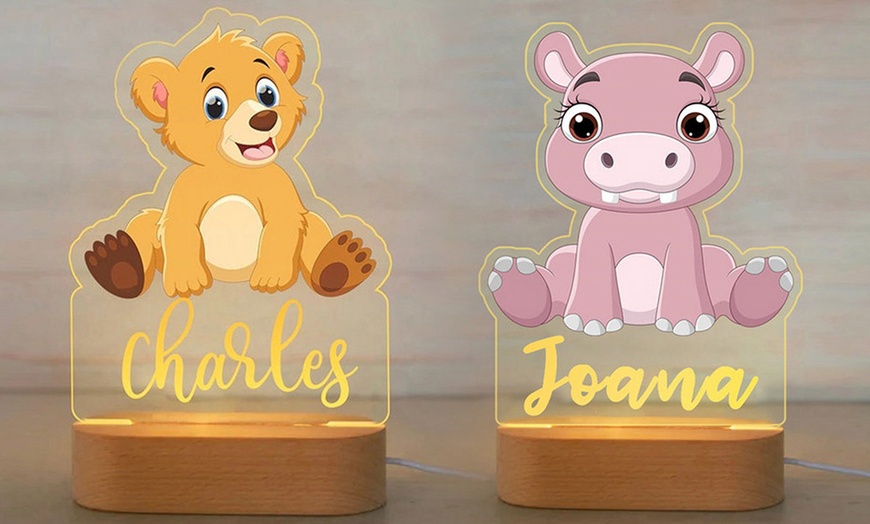 Image 2: One or Two Custom Kids' Night Light from Justyling