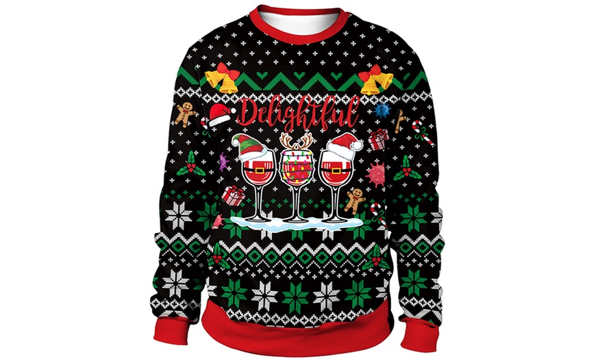 Image 6: Unisex Christmas Print Sweatshirt