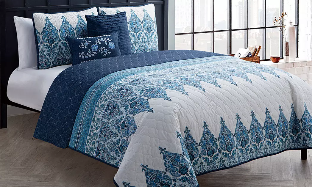 Reversible Quilt and Pillow Sets (4- or 5-Piece) - Primary Image