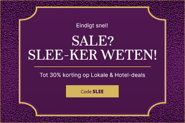 Sale? Slee-ker weten! Krijg tot 30% korting met code SLEE