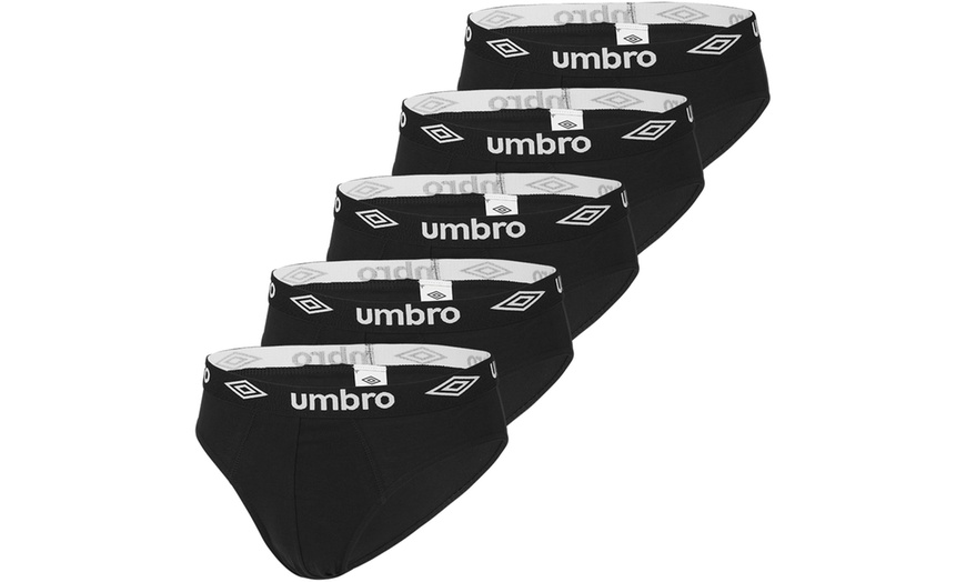 Image 3: Lot de 5 slips Umbro en coton pour homme