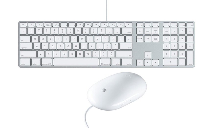 Image 1: Refurbished Apple Keyboard and Mouse