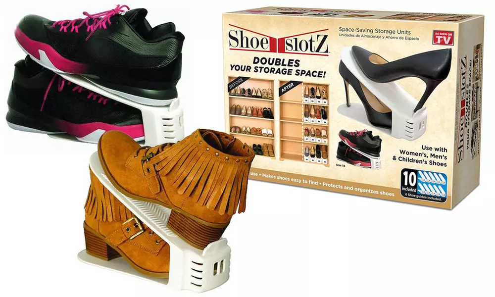 Space-Saving Shoe Slotz Storage Units (10-, 20-, or 30-Pack) - Primary Image