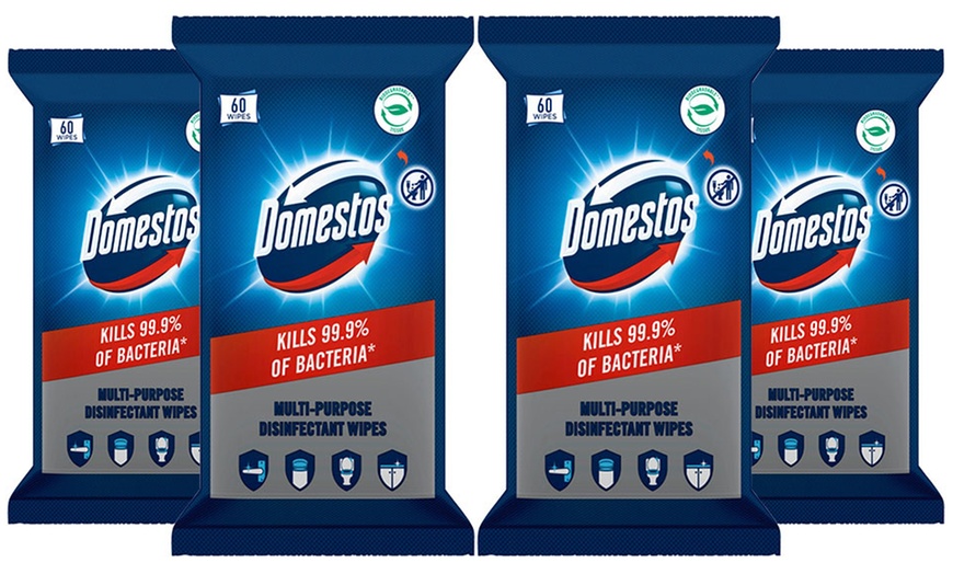 Image 2: Up to 15-Pack of Domestos Disinfectant Antibacterial Wipes