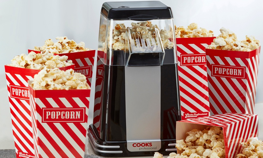 Image 2: Retro Popcorn Maker Set