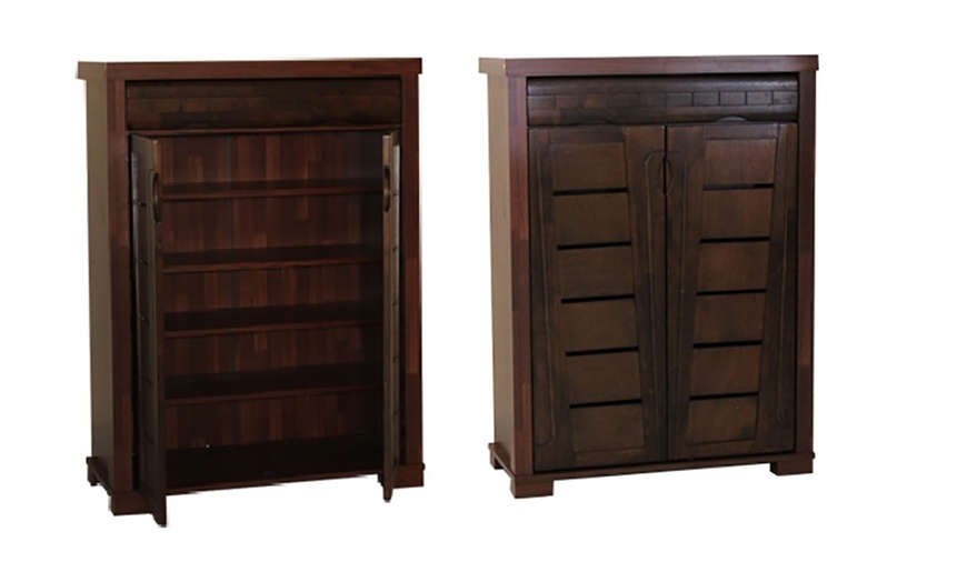 Image 2: Two-Door Shoe Cabinet