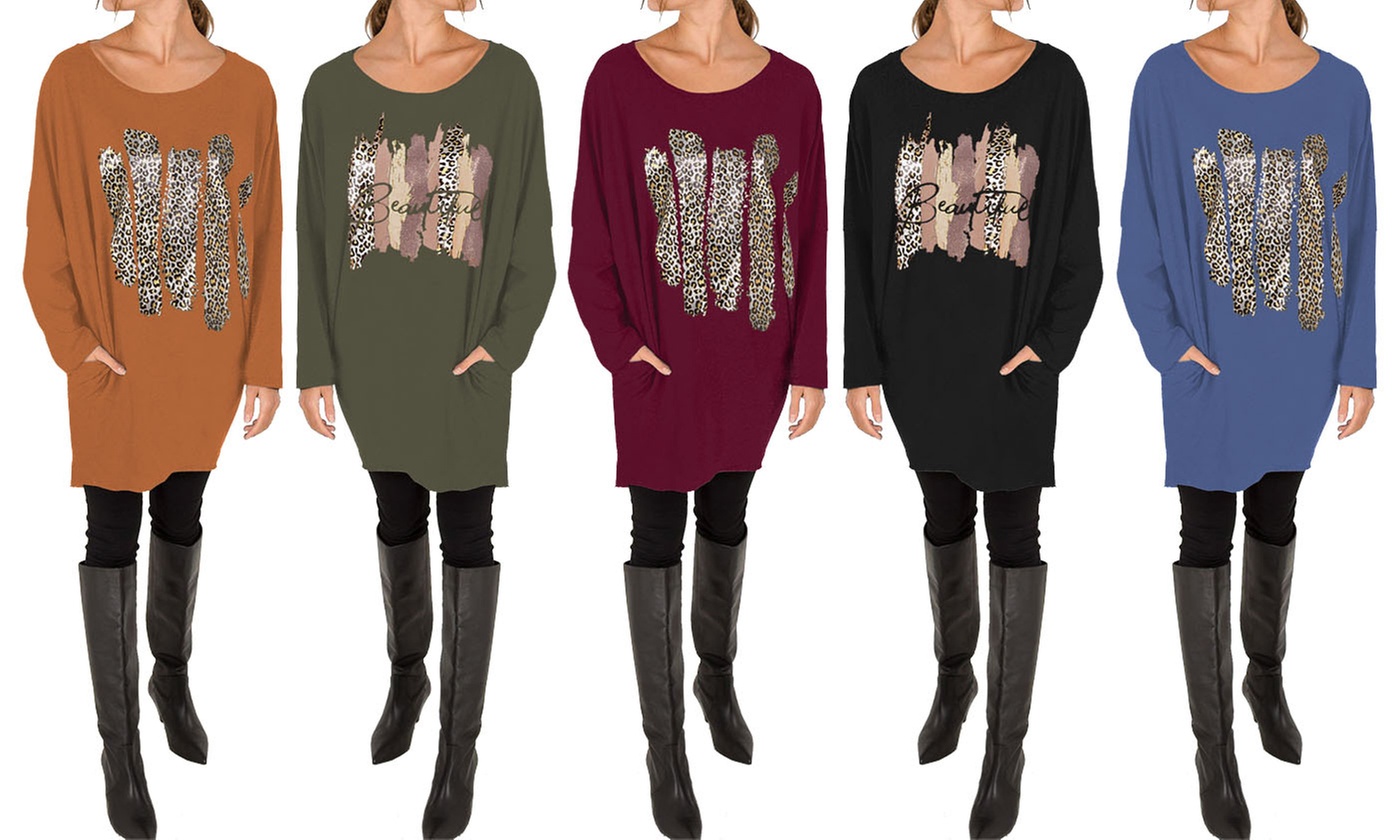 Leopard Print Baggy Top