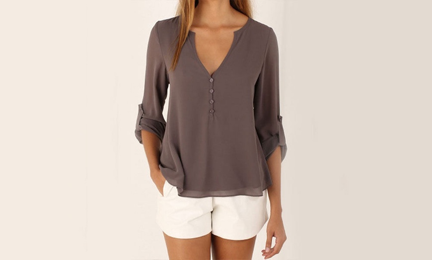 Image 6: Chiffon-Bluse für Damen
