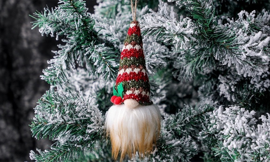 Image 9: One or Five Luminous Dwarf Christmas Tree Pendant Decor