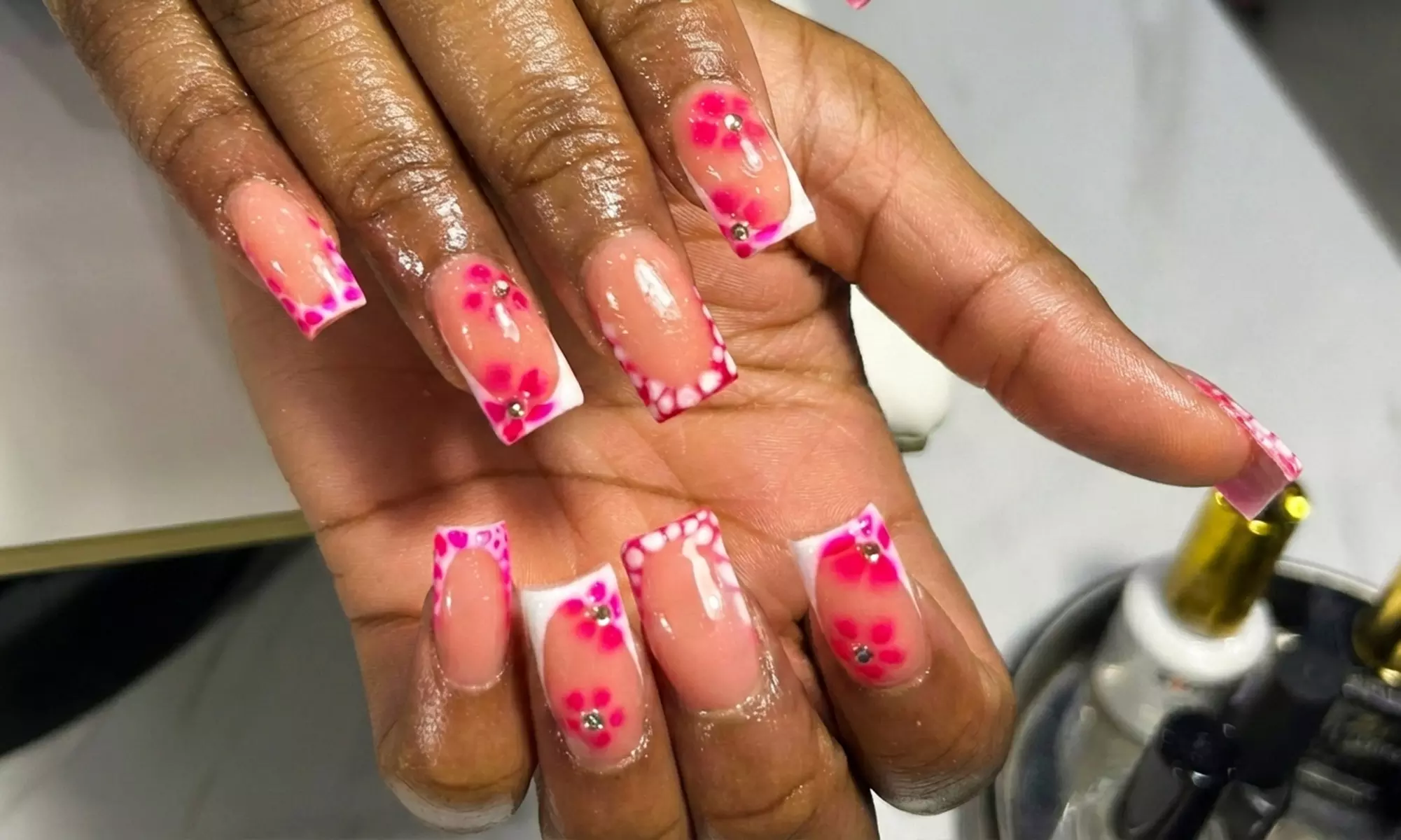 Nail Makeover: Gel Polish Manicure or Full Acrylic Set w/ Design/More