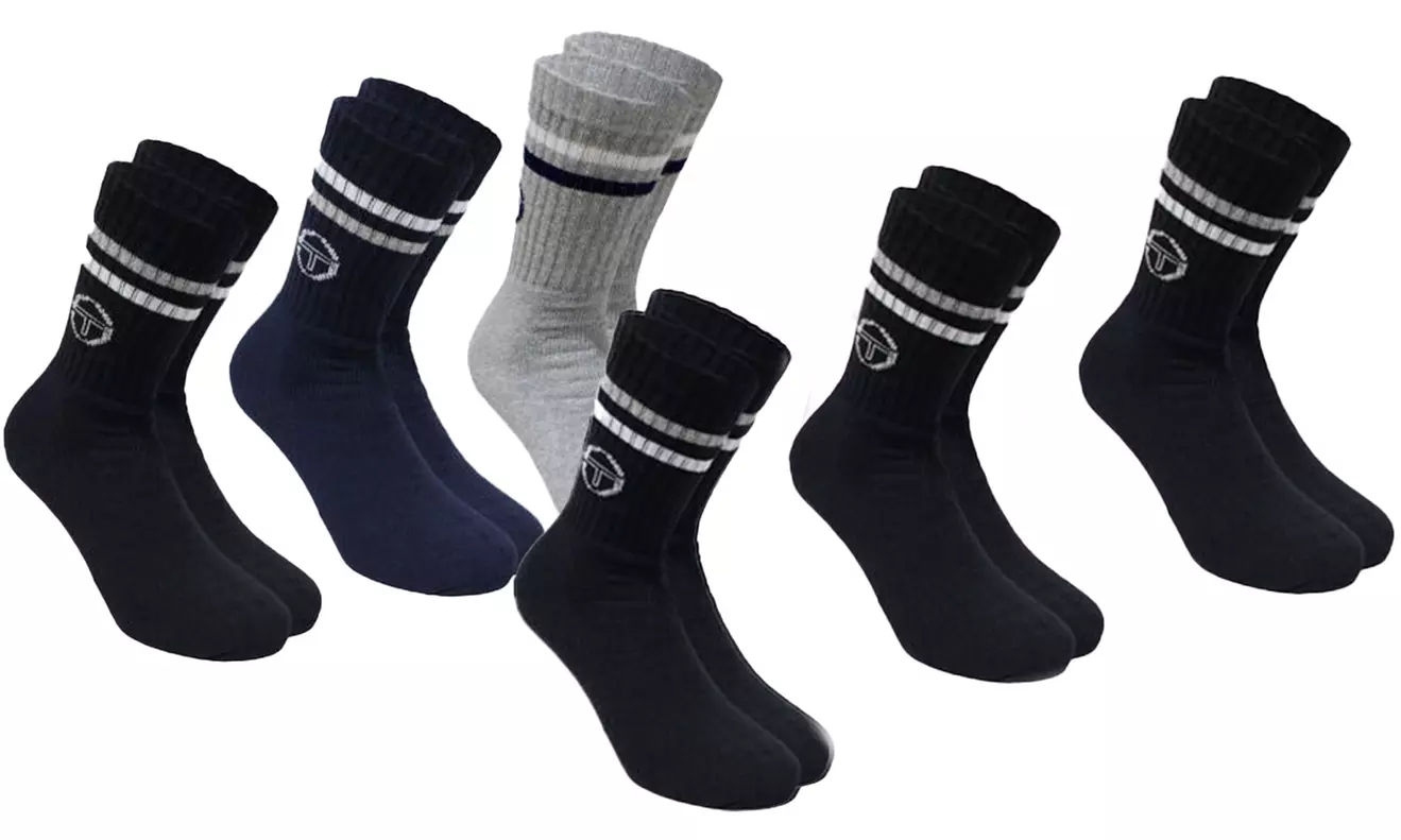 6er- oder 12er-Pack Sergio Tacchini Sport- und Freizeit-Socken