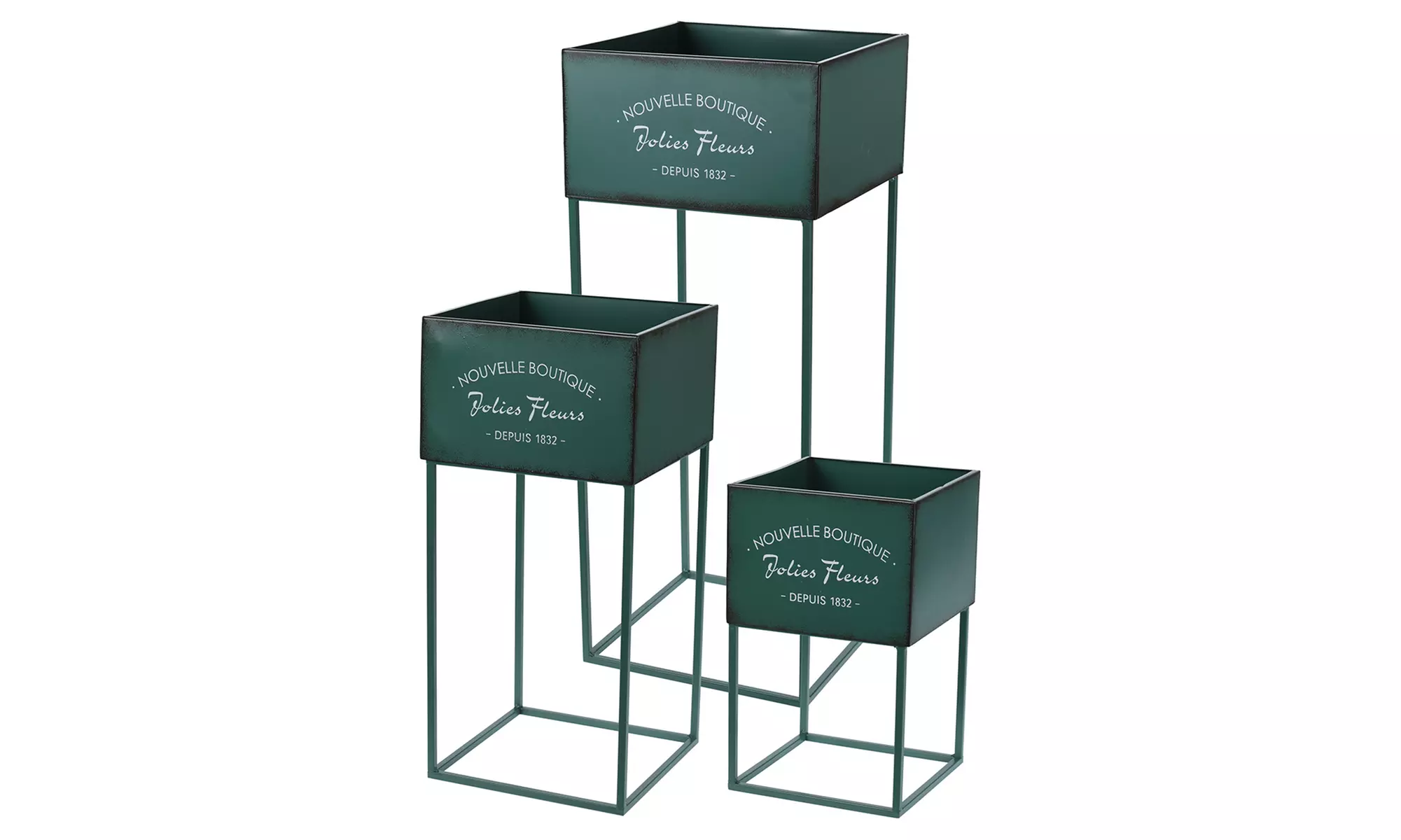 Jardinière en métal 3 pièces - Second Medium