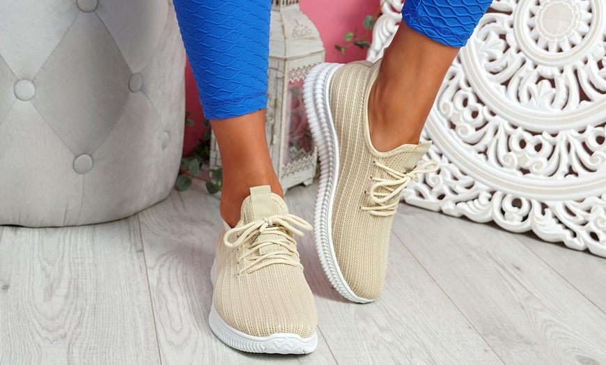 Image 3: Women's Knit Trainers