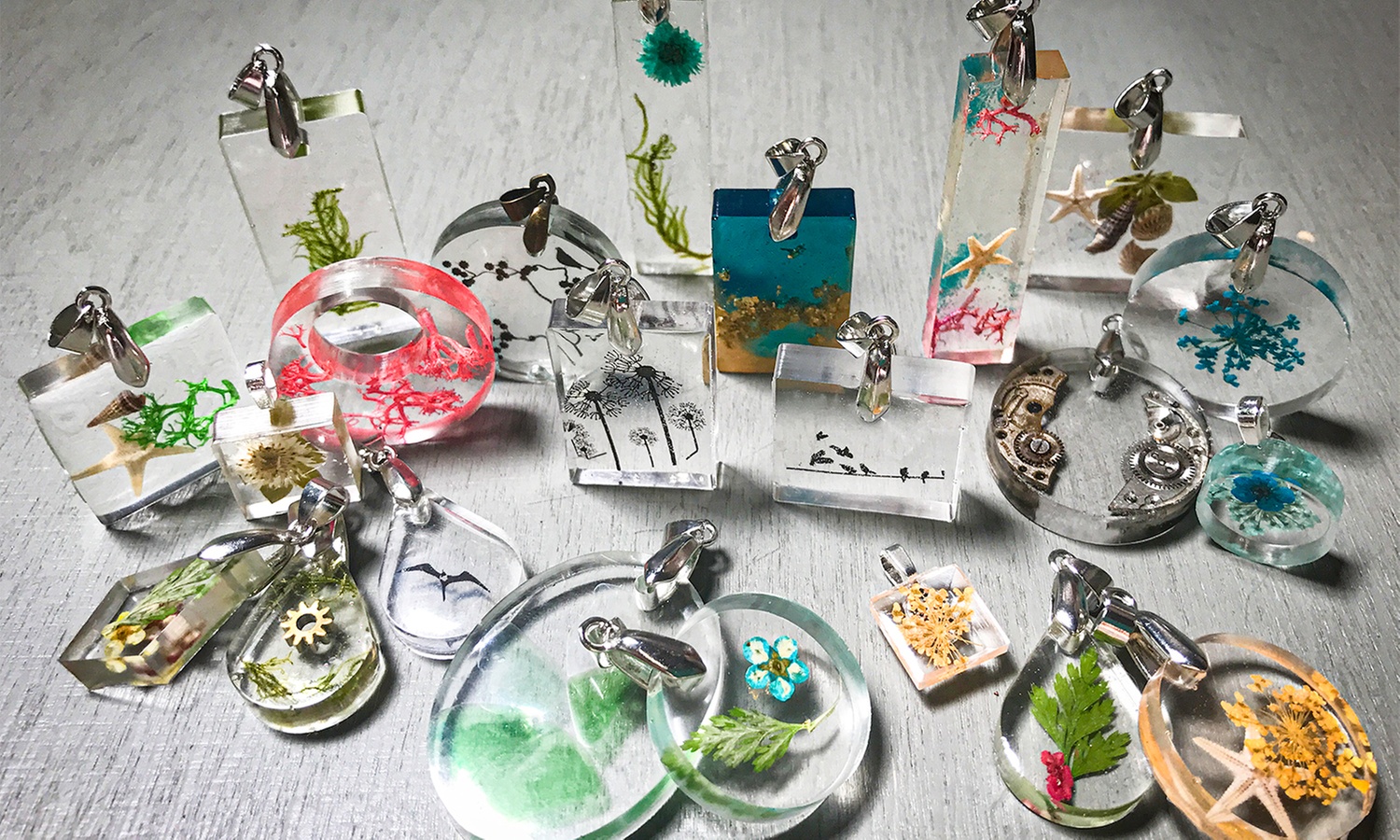 Up to 43% Off Resin Art Jewelry Class at Soigne