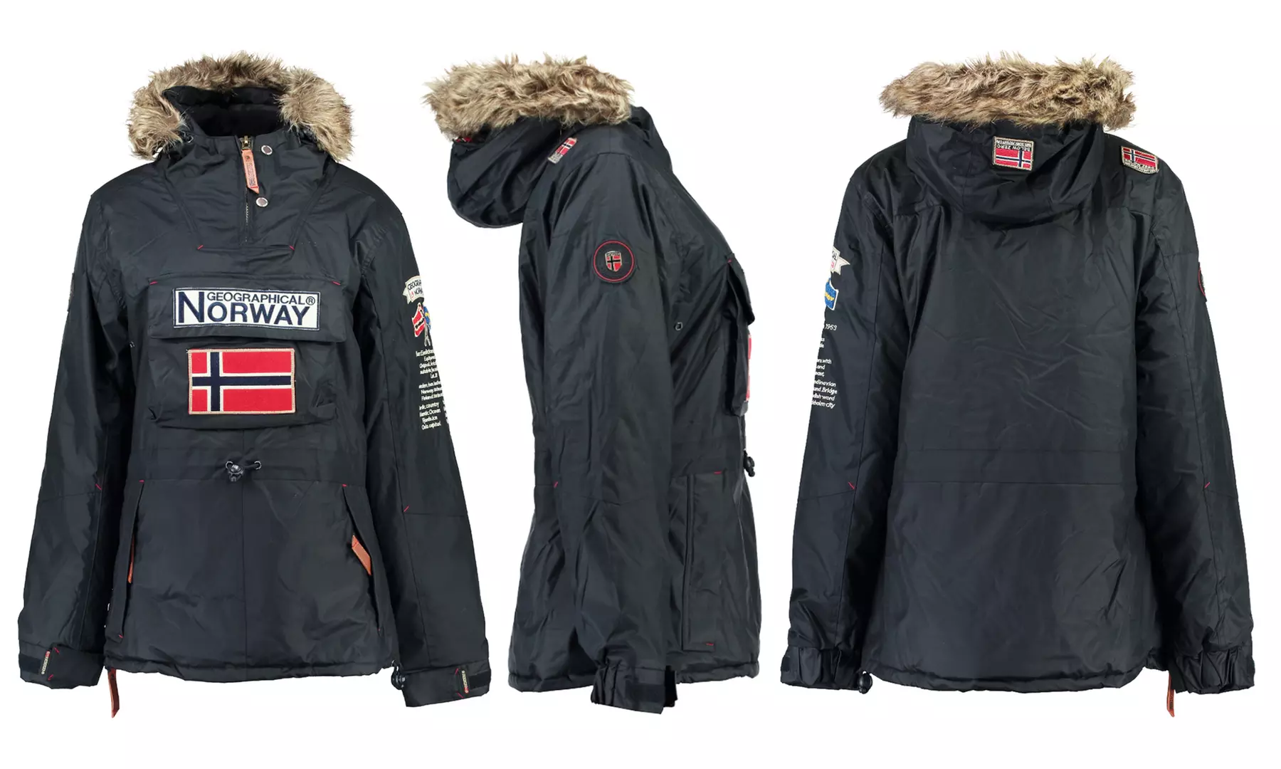 Parka femme Geographical Norway Building avec capuche fausse fourrure - Second Medium