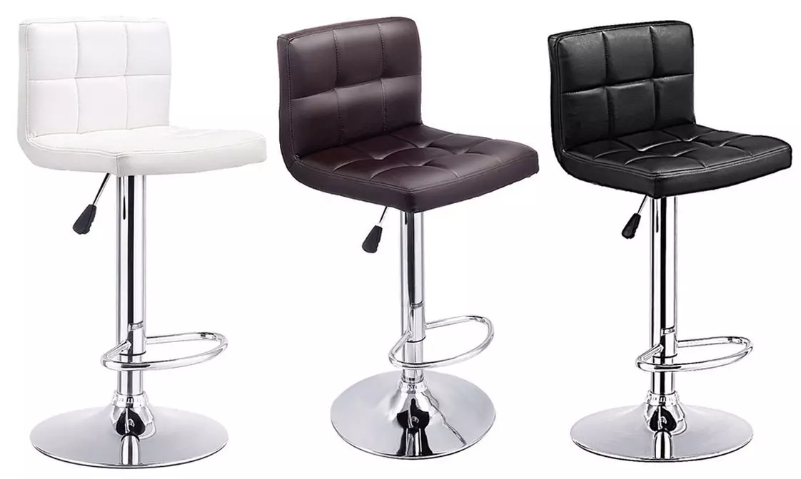 Contemporary Swivel Adjustable-Height Bistro Pub Chair - Primary Image