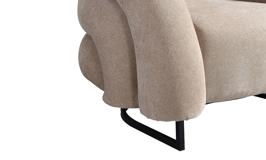 Image 6: Home Deluxe Sessel MACA in Samt-Optik