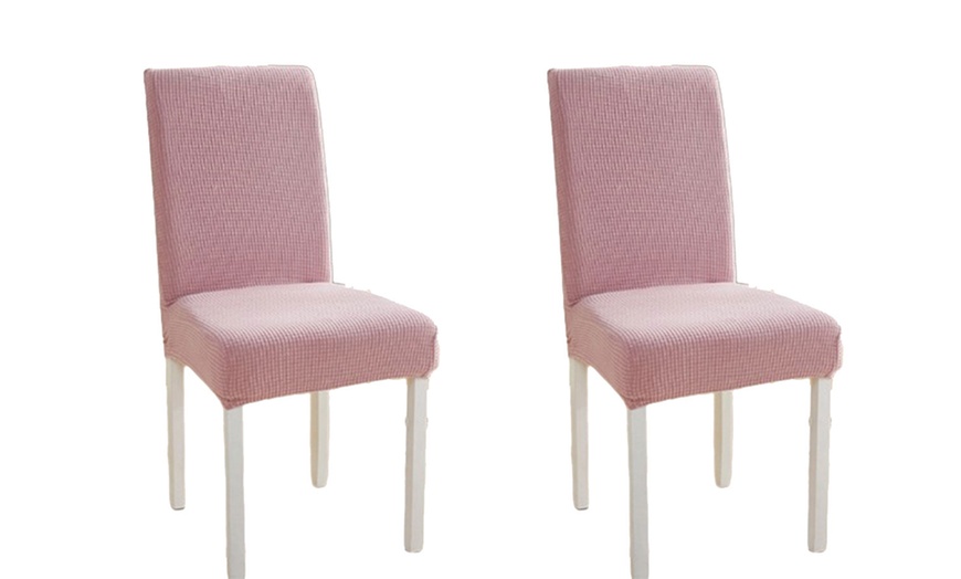 Image 21: Two, Four or Six Stretchable Dining Chair Covers