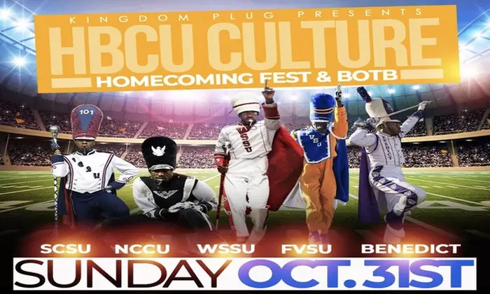 2021 HBCU Culture Homecoming Fest & Battle Of The Bands on October 31 at 5 p.m. - Primary Image