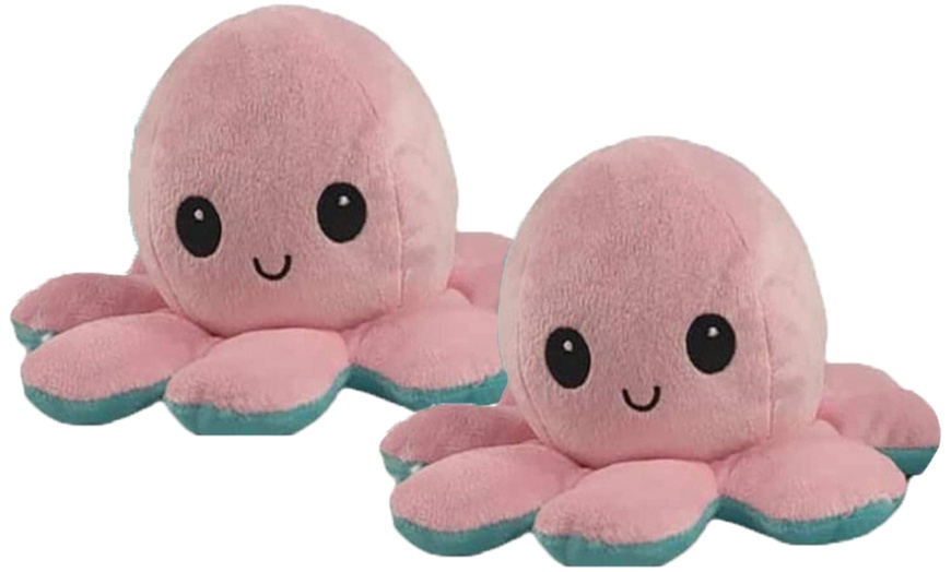 Image 14: Reversible Plush Octopus Toy