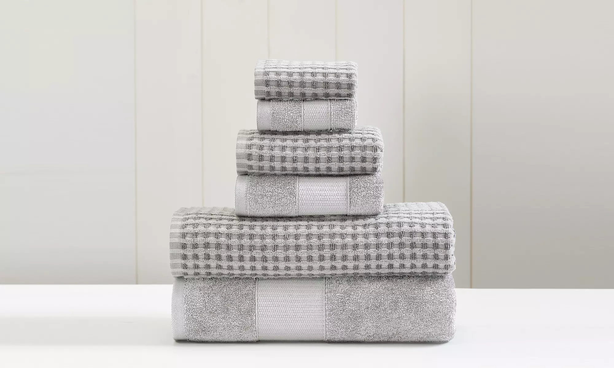 Modern Threads 100% Cotton Jacquard Towel Set (6-Piece) - Primary Image