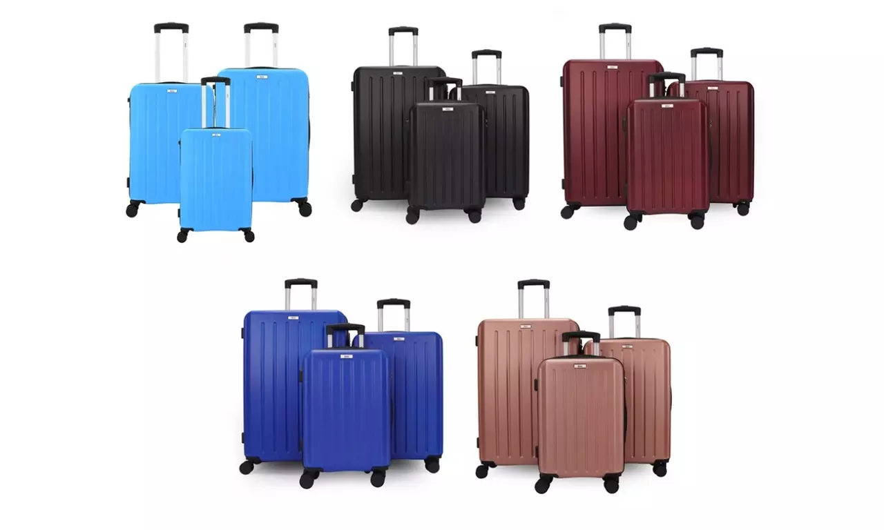 Hardside Lightweight 3Pc Luggage Set with 360 Dual Spinner Wheels and Combo Lock - Primary Image