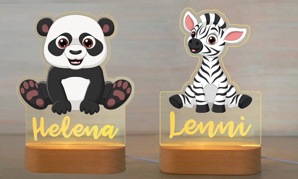 1 ou 2 veilleuses personnalisées pour enfants avec Justyling jusqu'à 83% de réduction