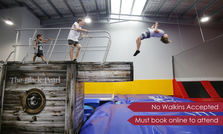 Image 1: One-Hour Trampoline Park Pass