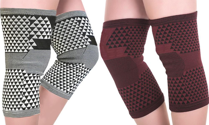 Image 1: One Pair of Knee Support Bands