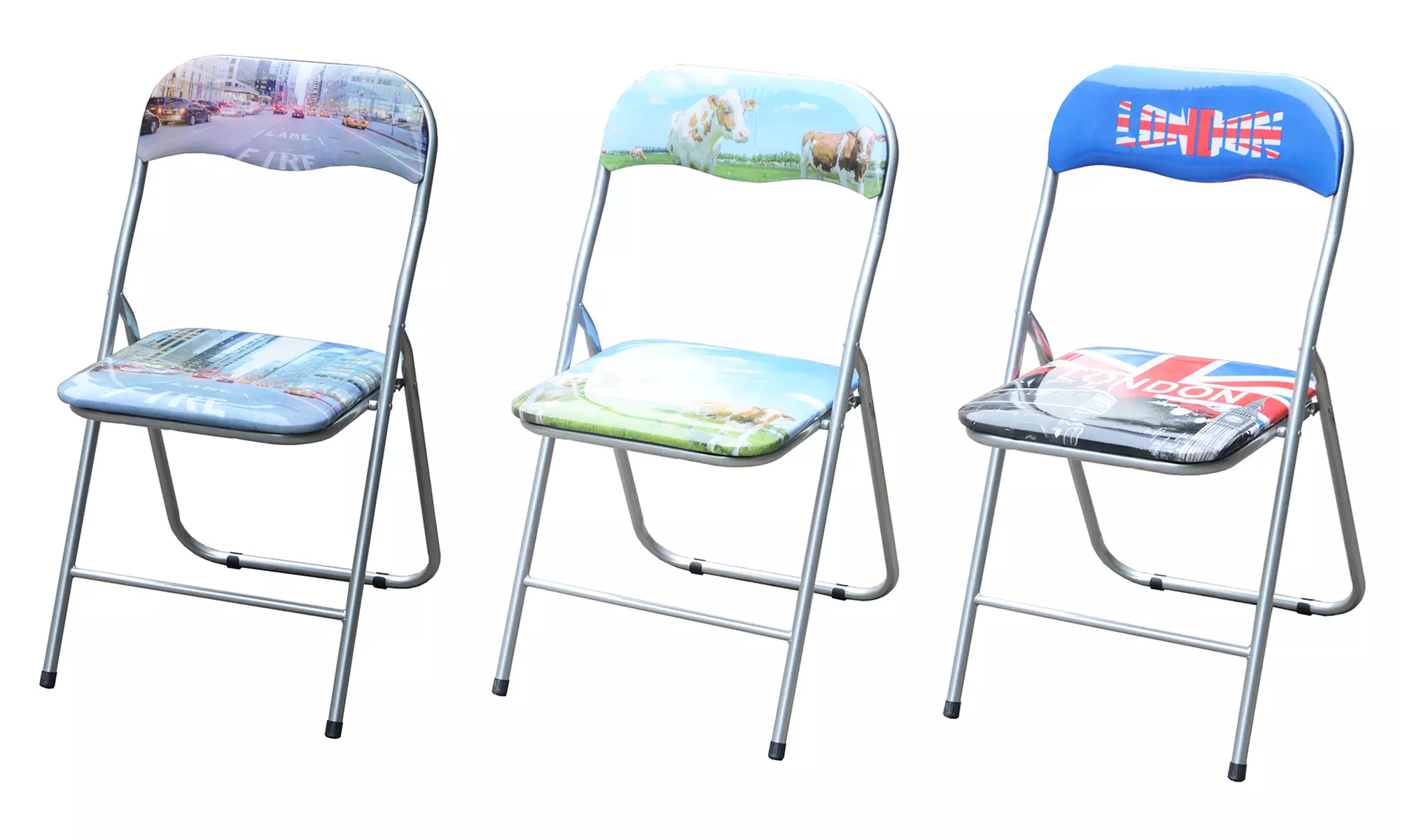 Ensemble de 6 chaises de cuisine pliantes - Primary Image