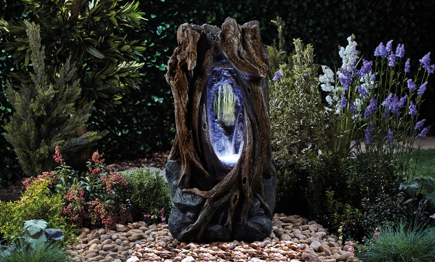 Image 1: Tree Trunk Water Feature in Choice of Design