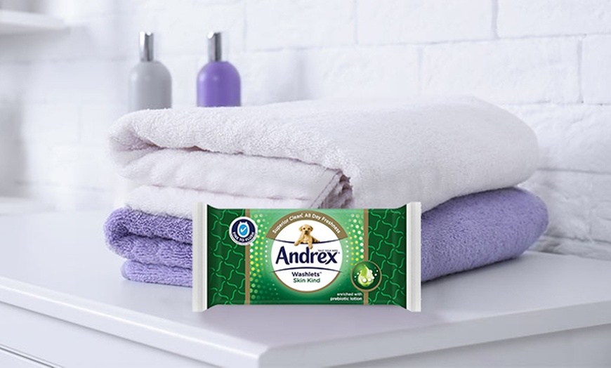 Image 4: Andrex Washlets Flushable Toilet Tissue Wipes