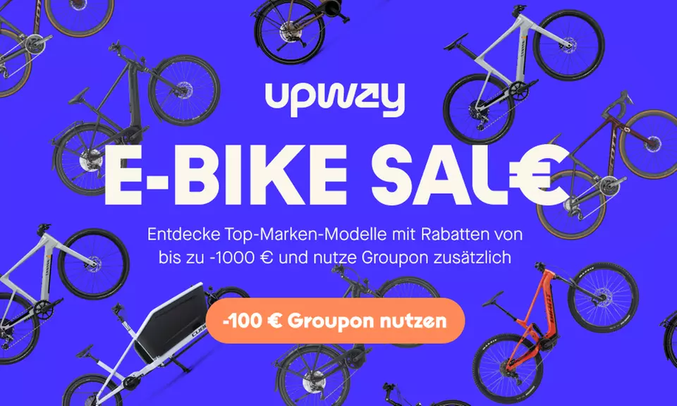 Finde das perfekte E-Bike bei UPWAY und spare 100 € extra - Primary Image