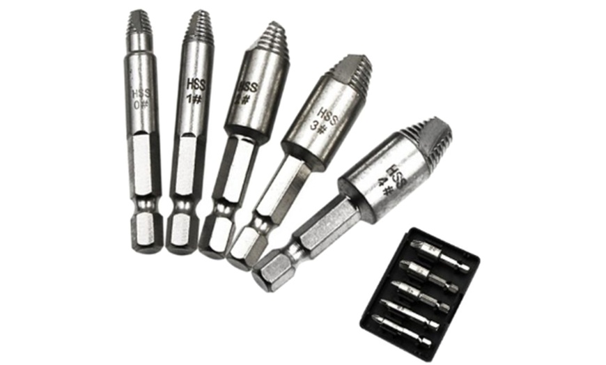 Image 3: Screw Extractor Drill Bits Set